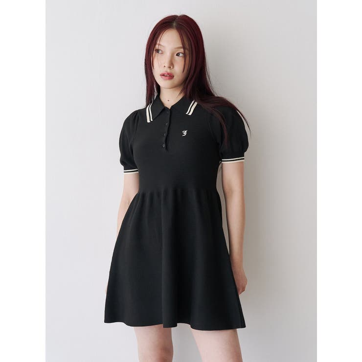 ニットポロミニワンピース | jouetie | 詳細画像9 