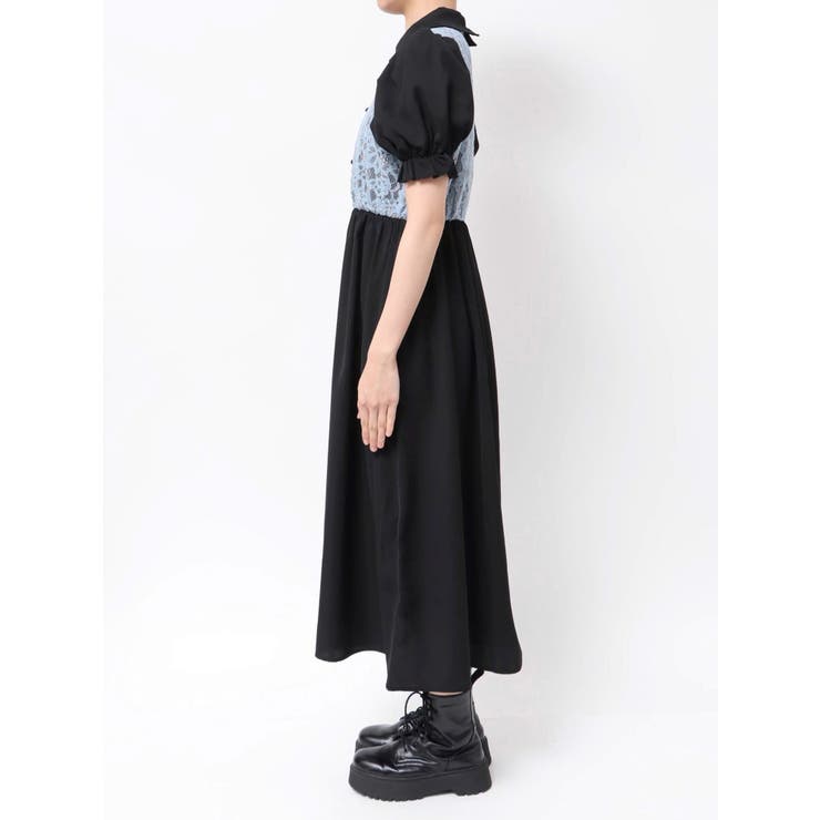 レースドッキングチャイナワンピース | jouetie | 詳細画像14 