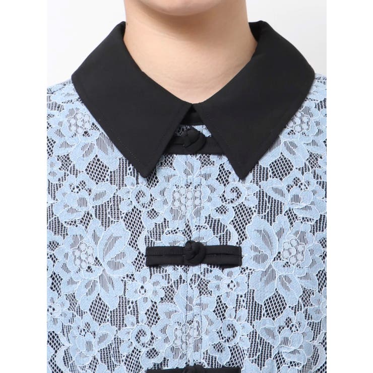 レースドッキングチャイナワンピース | jouetie | 詳細画像16 