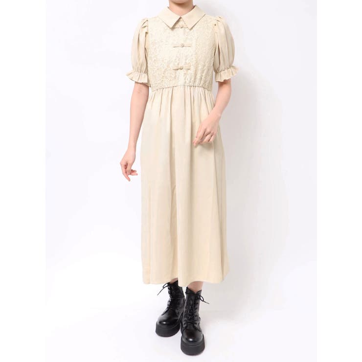 レースドッキングチャイナワンピース | jouetie | 詳細画像23 