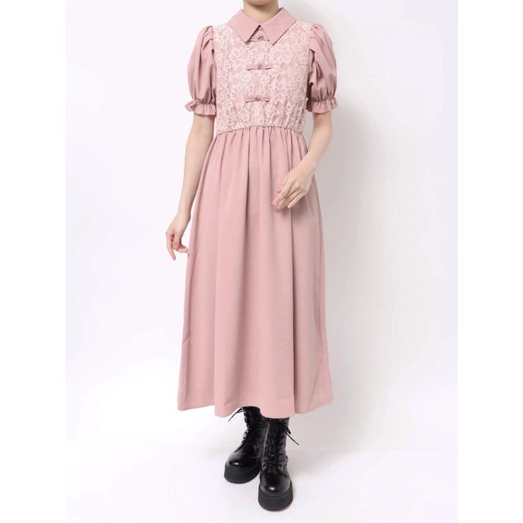 レースドッキングチャイナワンピース | jouetie | 詳細画像24 