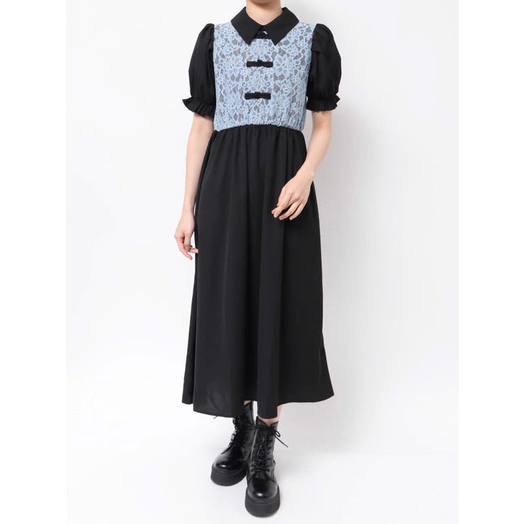 レースドッキングチャイナワンピース | jouetie | 詳細画像25 