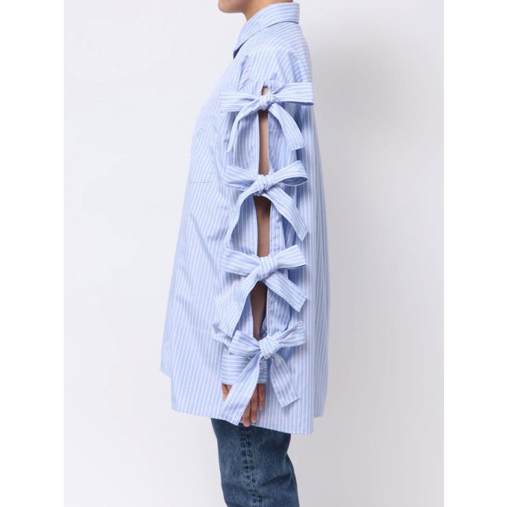 リボンスリーブBIGシャツ | jouetie | 詳細画像13 