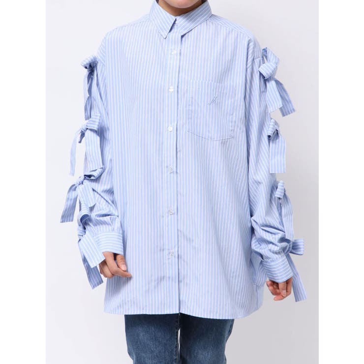 リボンスリーブBIGシャツ | jouetie | 詳細画像46 