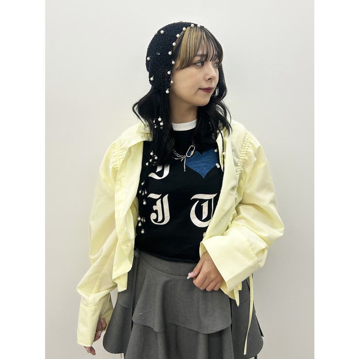 フロントギャザーシャツ | jouetie | 詳細画像6 