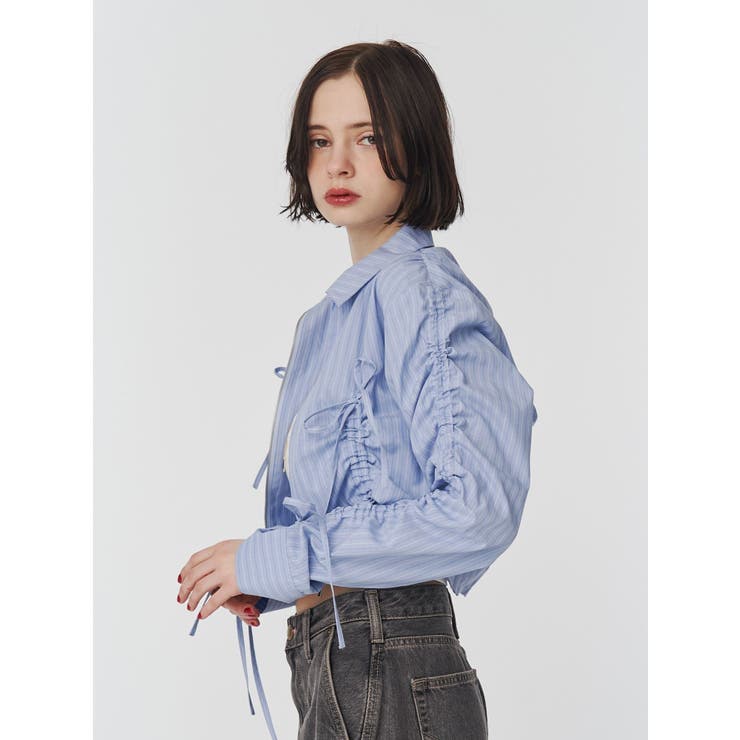 ギャザースリーブシャツ | jouetie | 詳細画像10 