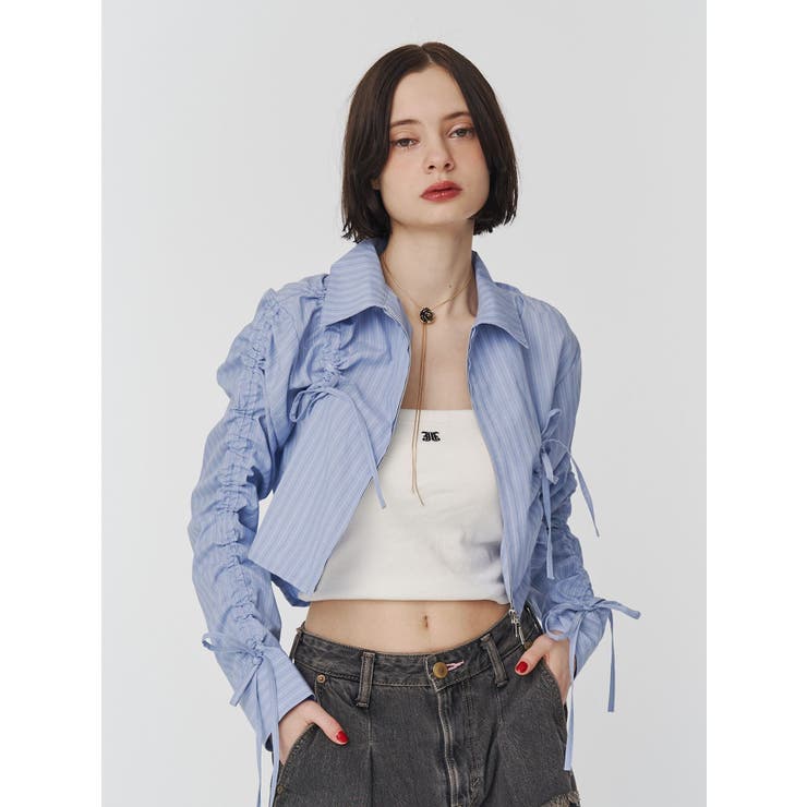 ギャザースリーブシャツ | jouetie | 詳細画像9 