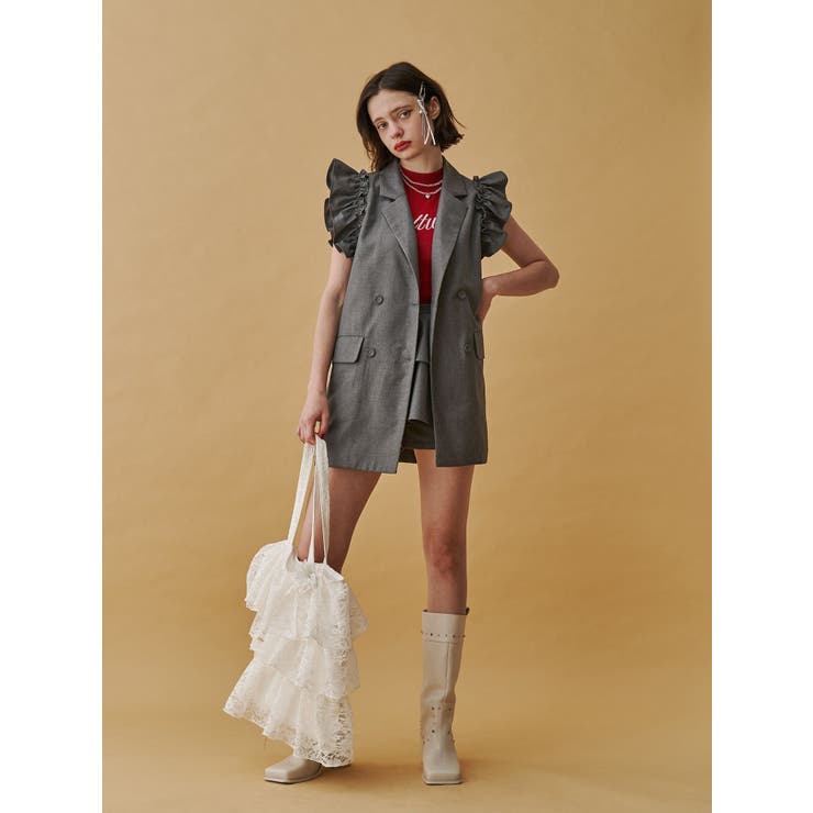 フリルレイヤード2WAYショートパンツ【セットアップ対応】 | jouetie | 詳細画像5 