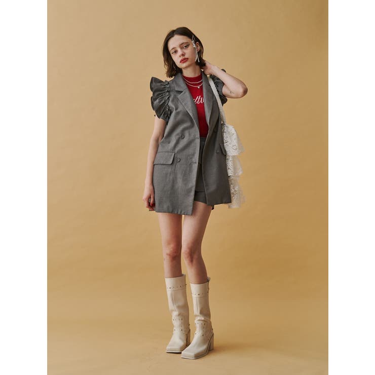 フリルレイヤード2WAYショートパンツ【セットアップ対応】 | jouetie | 詳細画像6 