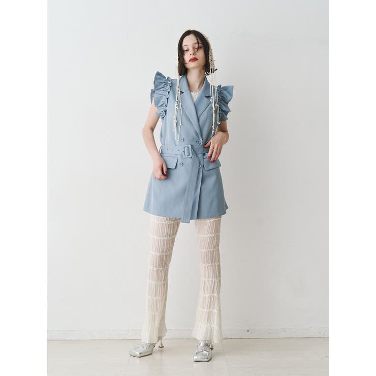 シアーギャザーフレアパンツ | jouetie | 詳細画像10 