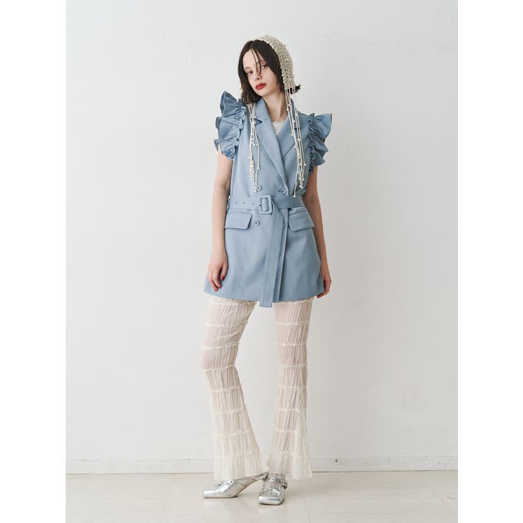 シアーギャザーフレアパンツ | jouetie | 詳細画像2 