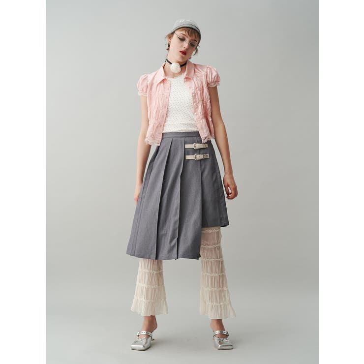 シアーギャザーフレアパンツ | jouetie | 詳細画像4 