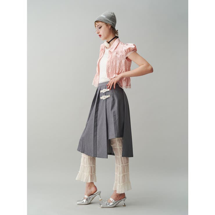 シアーギャザーフレアパンツ | jouetie | 詳細画像5 