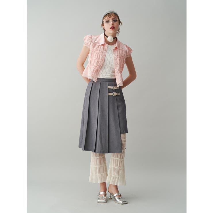 シアーギャザーフレアパンツ | jouetie | 詳細画像6 