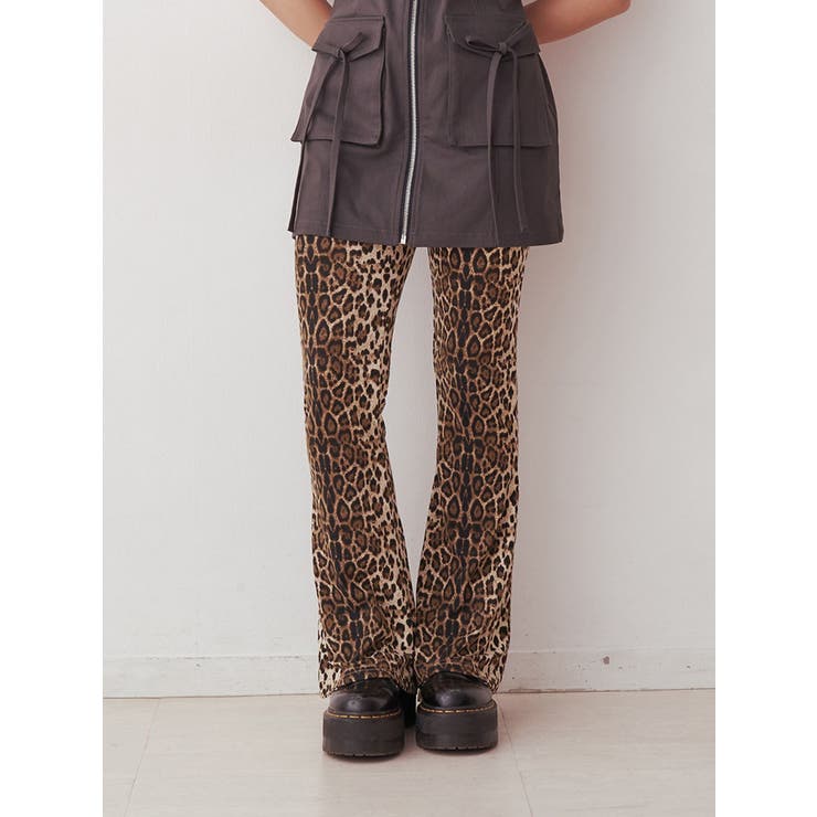 ブラウン | フィットフレアパンツ | jouetie