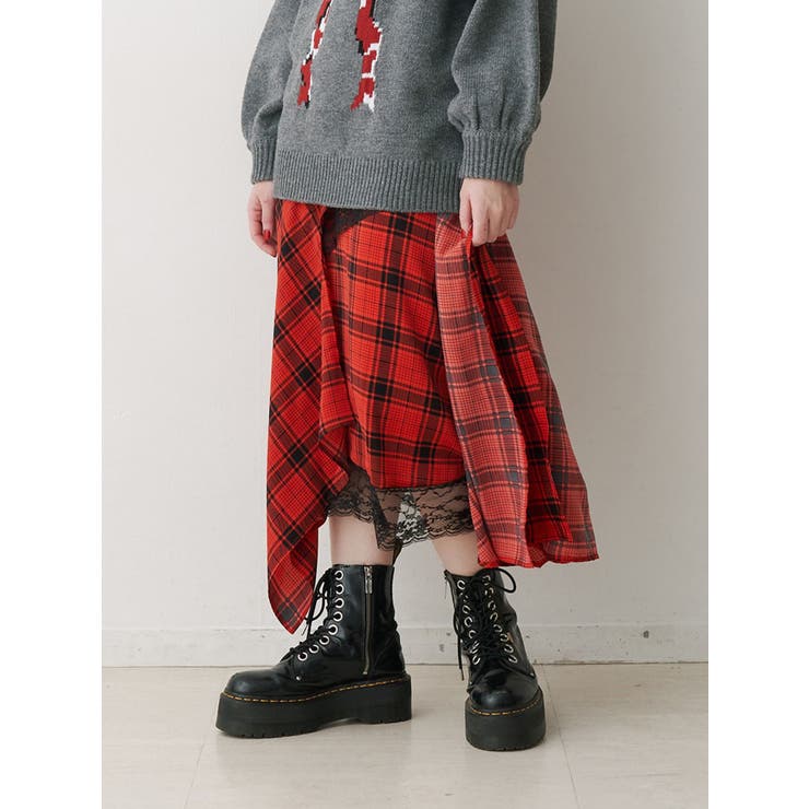 アシメヘムスカート[品番：MKSW0061528]｜jouetie（ジュエティ）の