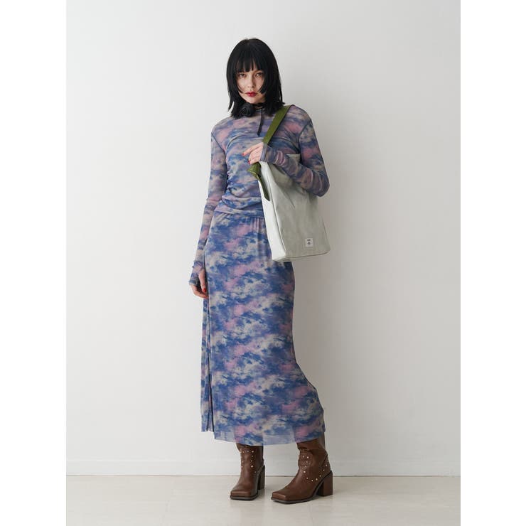 ニュアンスパターンシアースカート | jouetie | 詳細画像3 