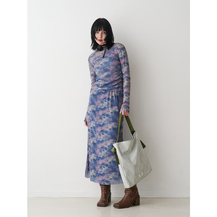 ニュアンスパターンシアースカート | jouetie | 詳細画像4 