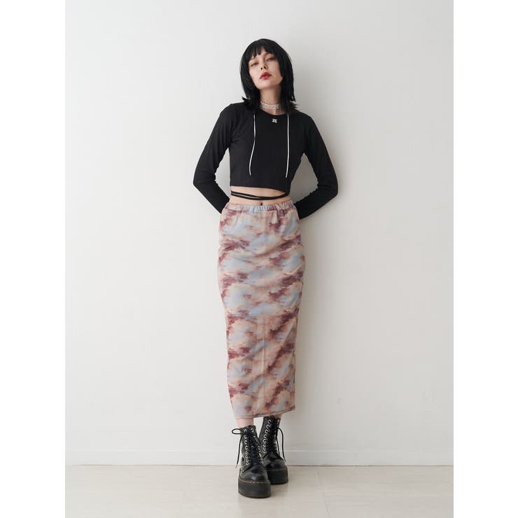 ニュアンスパターンシアースカート | jouetie | 詳細画像7 