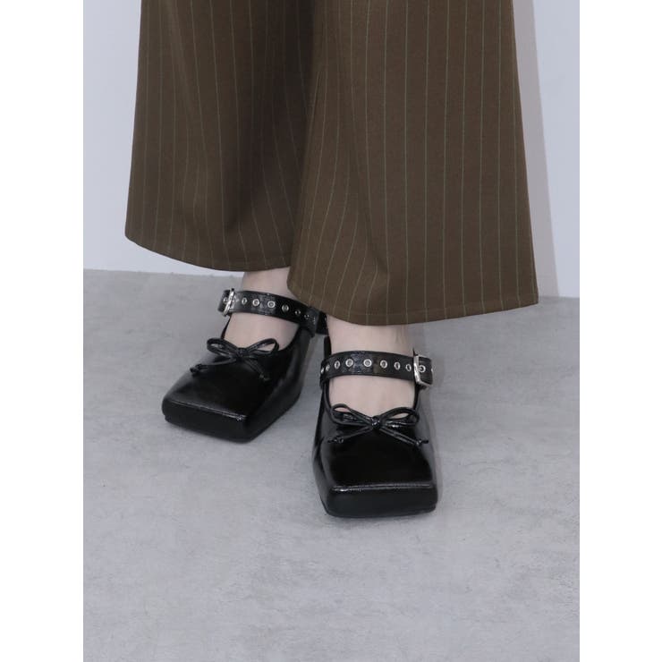 カラーサテンバレエパンプス | jouetie | 詳細画像1 