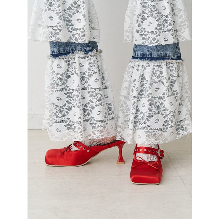 カラーサテンバレエパンプス | jouetie | 詳細画像3 