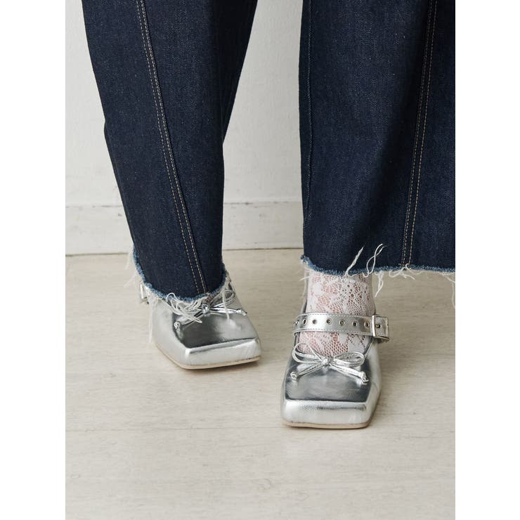 カラーサテンバレエパンプス | jouetie | 詳細画像4 