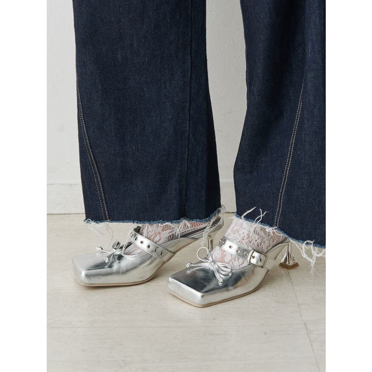 カラーサテンバレエパンプス | jouetie | 詳細画像5 