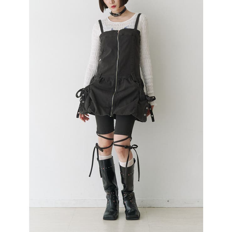 ストレッチデニムバイカーパンツ | jouetie | 詳細画像10 