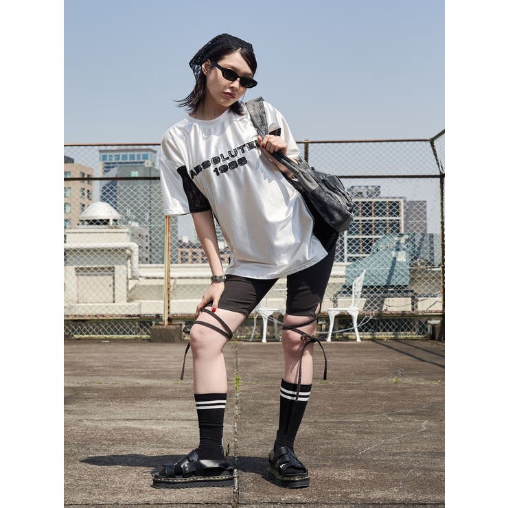 ストレッチデニムバイカーパンツ | jouetie | 詳細画像2 