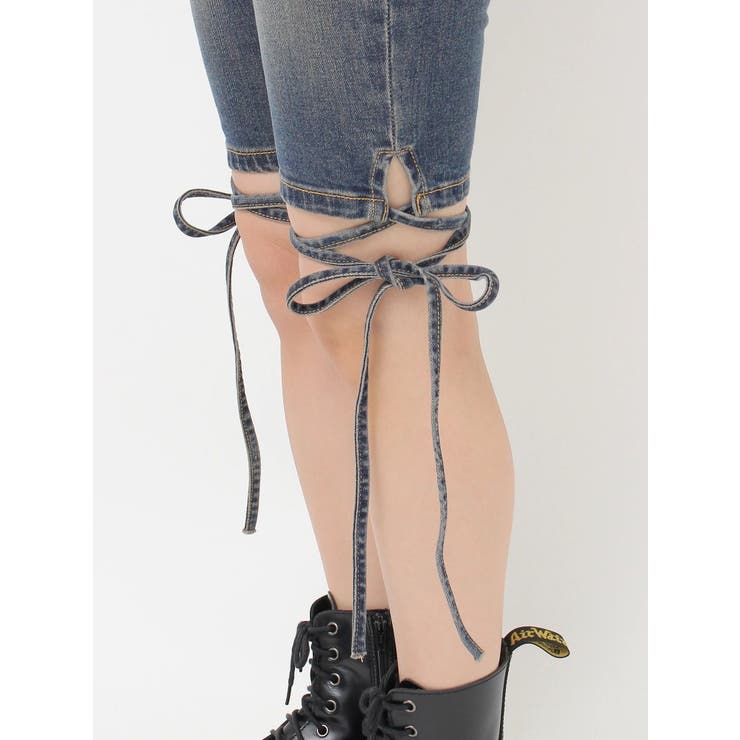 ストレッチデニムバイカーパンツ | jouetie | 詳細画像22 