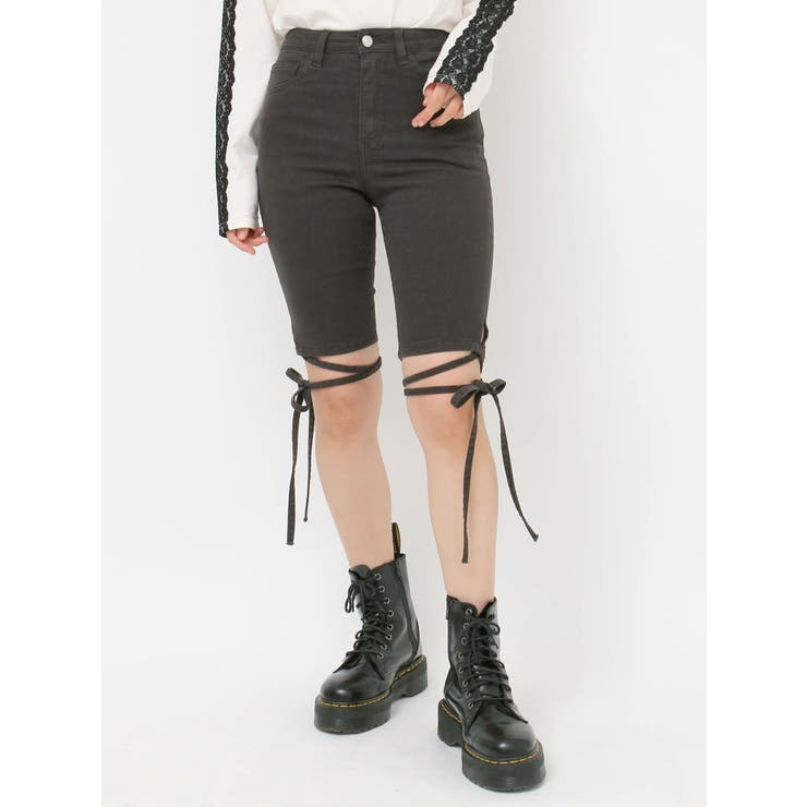 ストレッチデニムバイカーパンツ | jouetie | 詳細画像27 