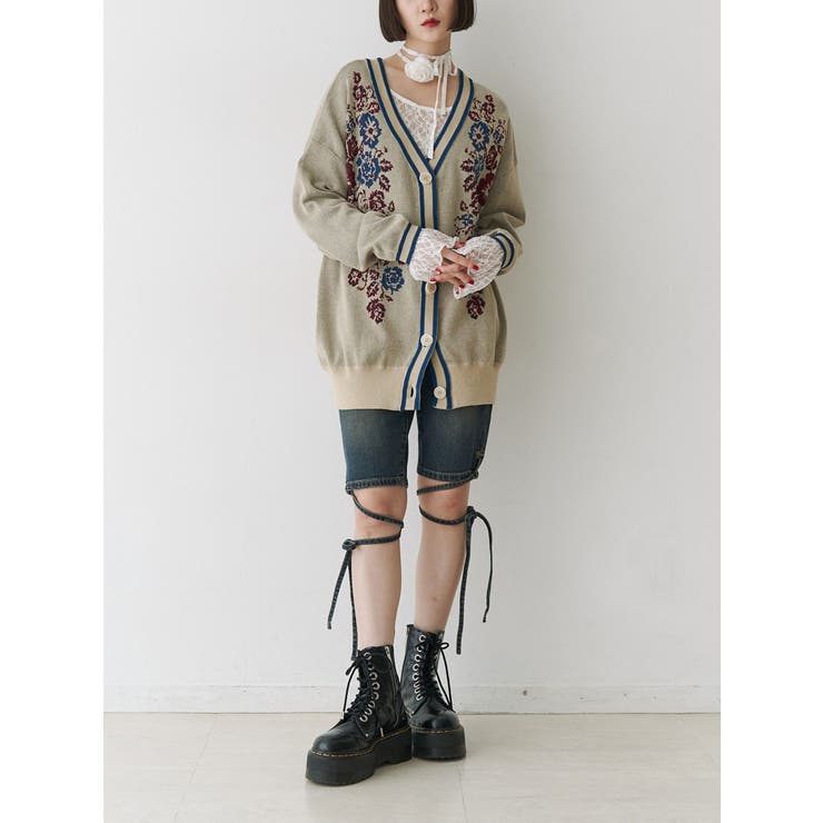 ストレッチデニムバイカーパンツ | jouetie | 詳細画像6 