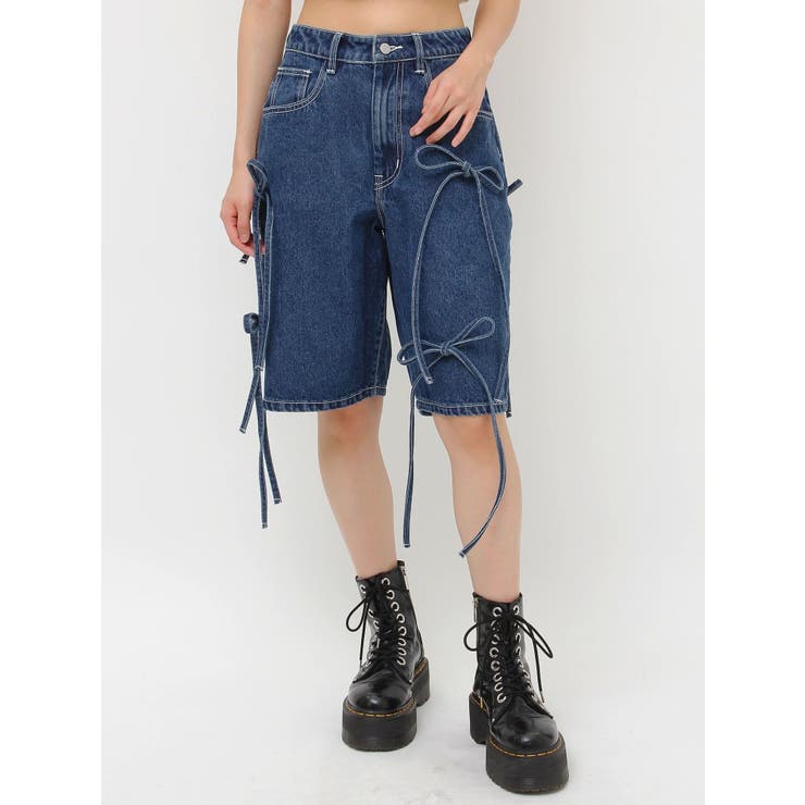 ワイドリボンハーフパンツ[品番：MKSW0063556]｜jouetie（ジュエティ