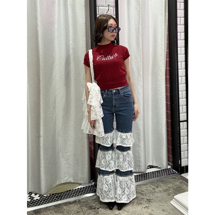 ロゴジャガードコンパクトニット | jouetie | 詳細画像16 