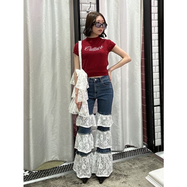 ロゴジャガードコンパクトニット | jouetie | 詳細画像17 