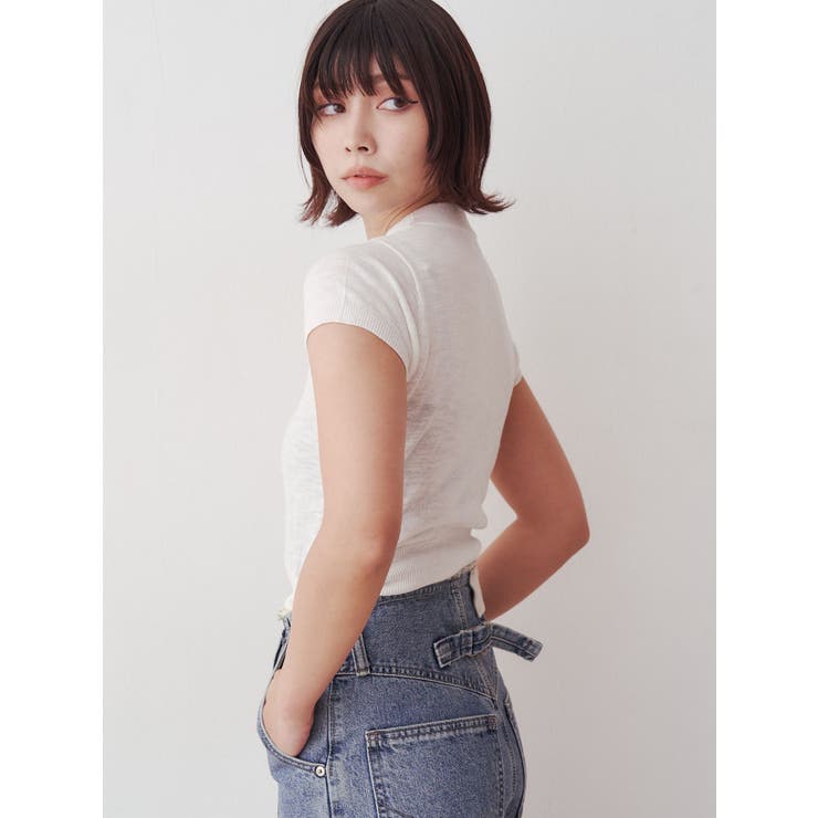 ロゴジャガードコンパクトニット | jouetie | 詳細画像19 