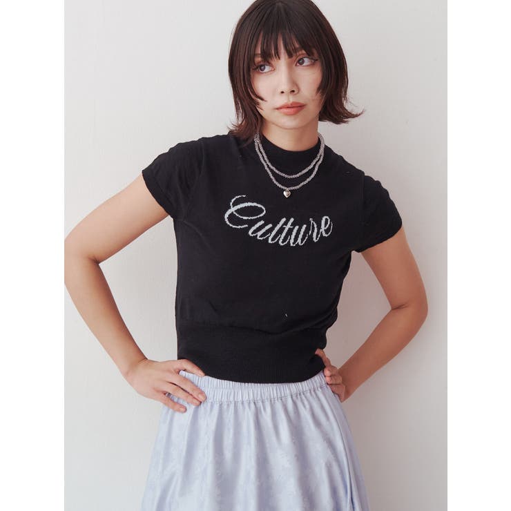 ロゴジャガードコンパクトニット | jouetie | 詳細画像22 