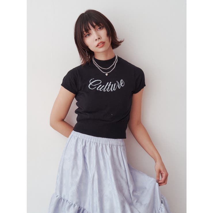 ロゴジャガードコンパクトニット | jouetie | 詳細画像23 