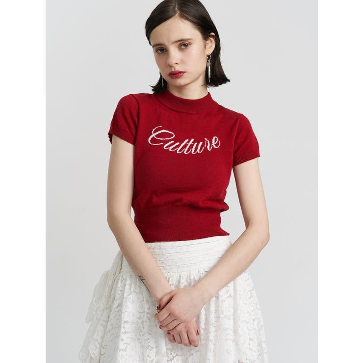 ロゴジャガードコンパクトニット | jouetie | 詳細画像27 