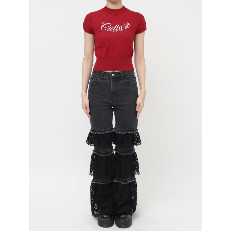 ロゴジャガードコンパクトニット | jouetie | 詳細画像43 