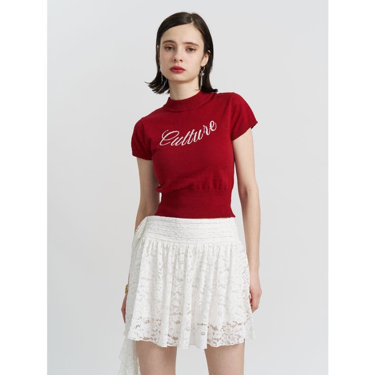 ロゴジャガードコンパクトニット | jouetie | 詳細画像9 