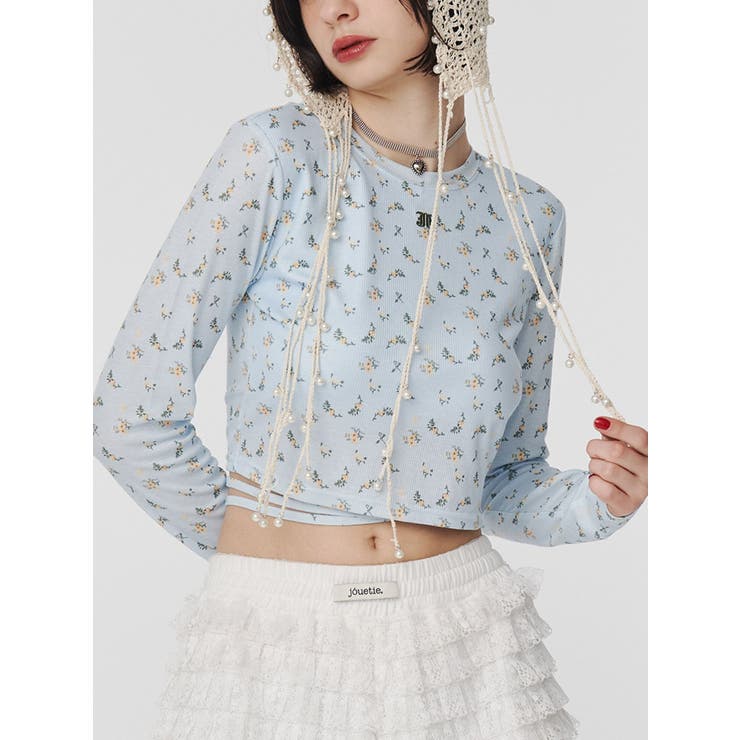 バックオープンロゴトップス | jouetie | 詳細画像15 