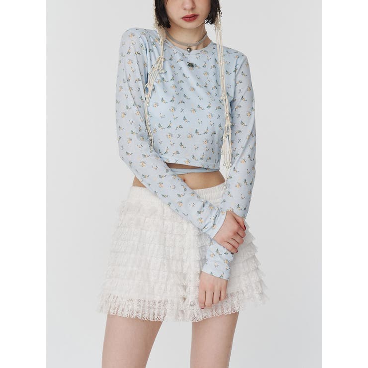 バックオープンロゴトップス | jouetie | 詳細画像16 