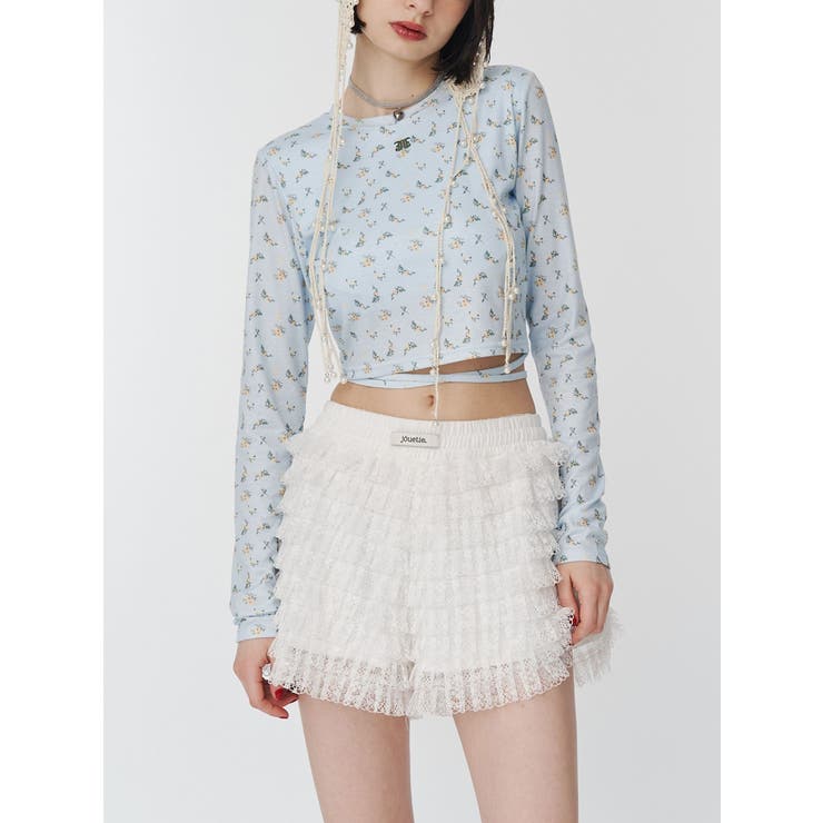 バックオープンロゴトップス | jouetie | 詳細画像17 