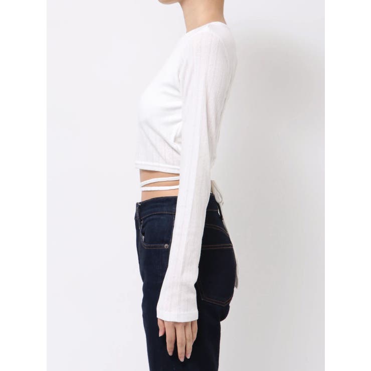 バックオープンロゴトップス | jouetie | 詳細画像24 