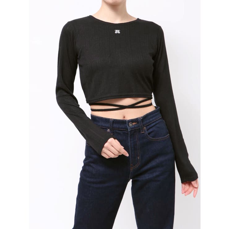 バックオープンロゴトップス | jouetie | 詳細画像38 