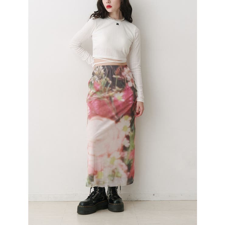 バックオープンロゴトップス | jouetie | 詳細画像4 