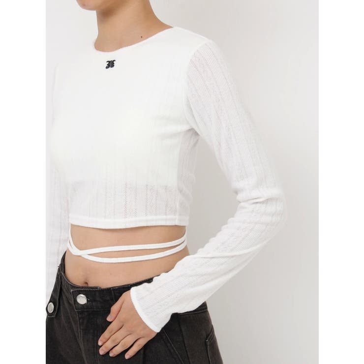 バックオープンロゴトップス | jouetie | 詳細画像43 