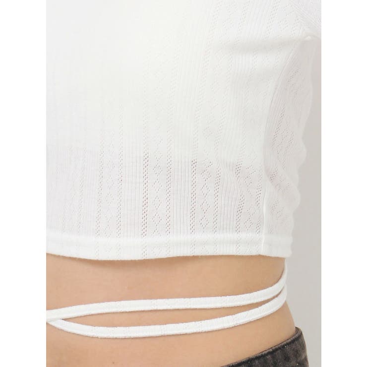 バックオープンロゴトップス | jouetie | 詳細画像44 