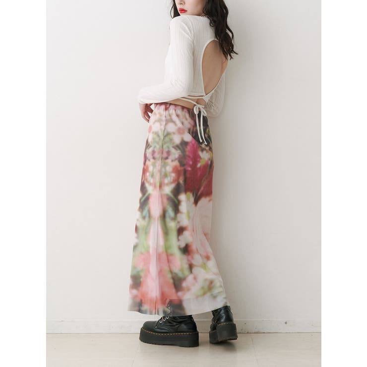 バックオープンロゴトップス | jouetie | 詳細画像5 